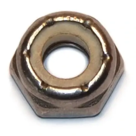 1/4 -20 18-8 Stainless Steel Coarse Thread Thin Pattern Lock Nuts (12 Pcs.)
