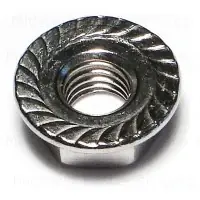 1/4-28 Stainless Steel Serrated Lock Nuts - Durable And Reliable Fasteners