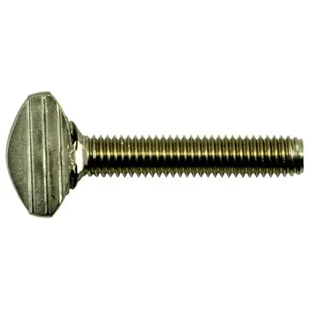 8mm-1.25 X 40mm A2 Stainless Steel Coarse Thread Thumb Screws (3 Pcs.)