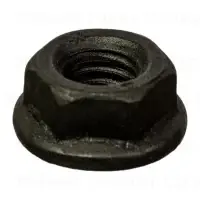 6mm-1.00 Black Phosphate Metric Class 10.9 Flange Nuts - Durable Fasteners