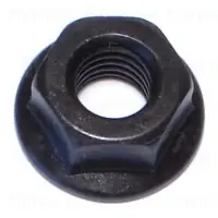 8mm-1.25 Black Phosphate Metric Class 10.9 Flange Nuts - Durable Fasteners
