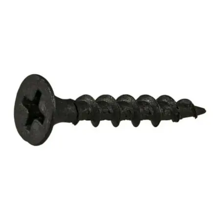 6 X 1 Black Phosphate Steel Coarse Thread Phillips Bugle Head Drywall Screws