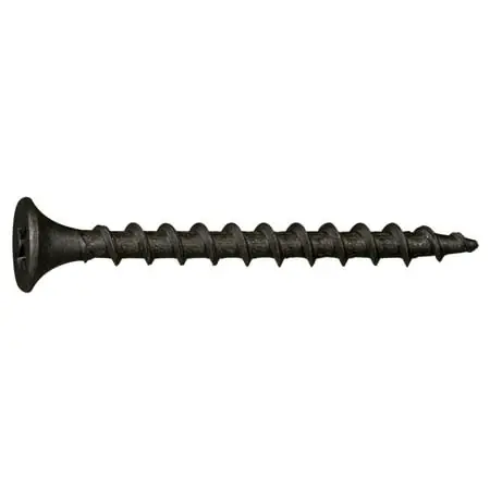 6 X 1-5/8 Black Phosphate Steel Coarse Thread Phillips Bugle Head Drywall Screws