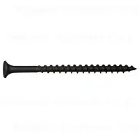 8 X 2-1/2 Black Phosphate Steel Coarse Thread Phillips Bugle Head Drywall Screws