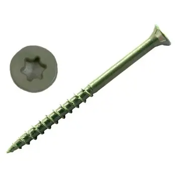 10 X 4 Green Xl1500 Saberdrive Exterior Star Head Deck Screws