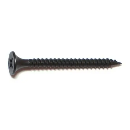 6 X 1-5/8 Black Phosphate Fine Thread Phillips Bugle Head Drywall Screws