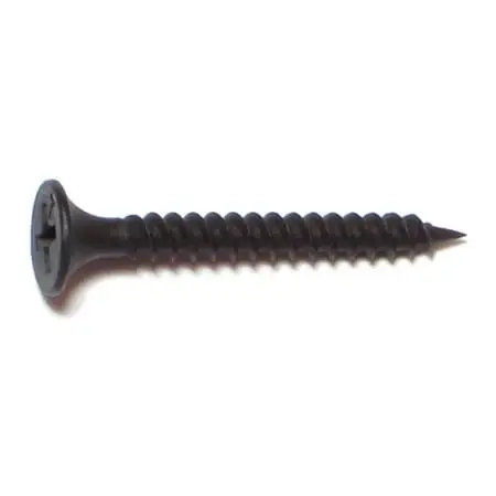 6 X 1-1/4 Black Phosphate Fine Thread Phillips Bugle Head Drywall Screws