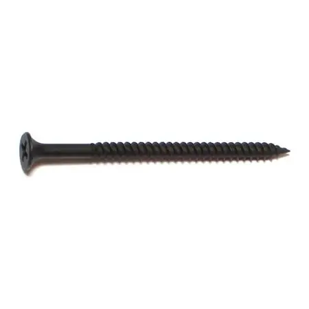8 X 2-1/2" Black Phosphate Fine Thread Phillips Bugle Head Drywall Screws