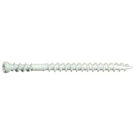 8 X 2-1/2 Star Drive White Composite Trim Saberdrive Screws 1 Lb. Box (139 Pcs.)