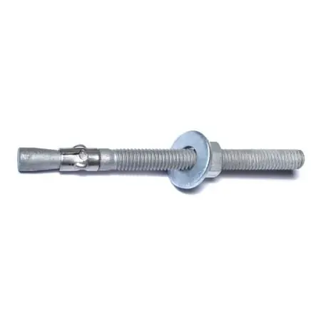 3/8 X 5 Hot Dip Galvanized Steel Concrete Wedge Stud Anchor Bolts (35 Pcs.)