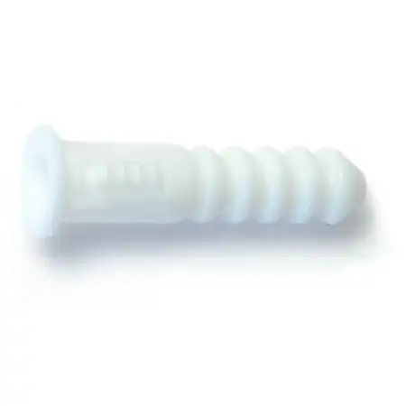No. 8 To No. 12 X 1-1/4 Ribbed Plastic Anchors - Pack Of 100