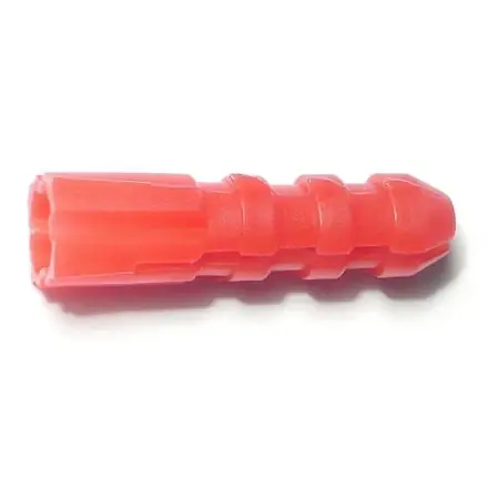 3/8 X 1-1/2 Inch Ribbed Plastic Anchors For Secure Fastening