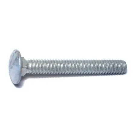 1/4-20 X 2 Hot Dip Galvanized Grade 2 Carriage Bolts - Coarse Thread