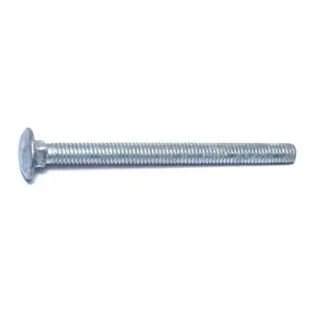 5/16-18 X 4 Hot Dip Galvanized Grade 2 Carriage Bolts - Coarse Thread