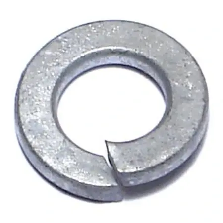 5/16 Inch Galvanized Split Lock Washers - Grade 2 Steel, 19/32 Inch Diameter