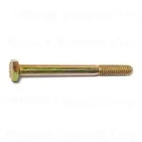1/4-20 X 2-3/4 Yellow Zinc Grade 8 Coarse Hex Cap Screws - Durable Fasteners
