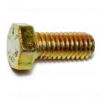 5/16-18 X 3/4 Yellow Zinc Grade 8 Coarse Hex Cap Screws - 50 Pack