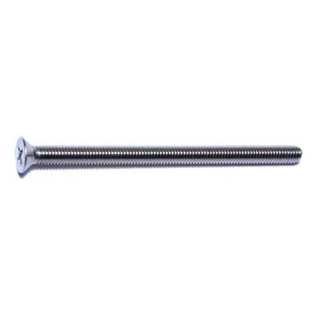10-32 X 3 Stainless Steel Phillips Flat Head Machine Screws - 18-8 Fine Thread