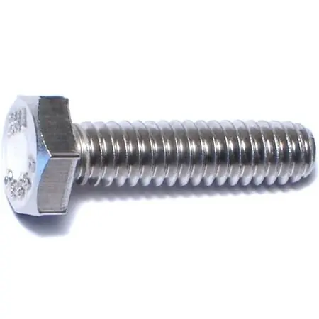1/4-20 X 1 Stainless Steel Coarse Hex Cap Screws - 50 Count Box