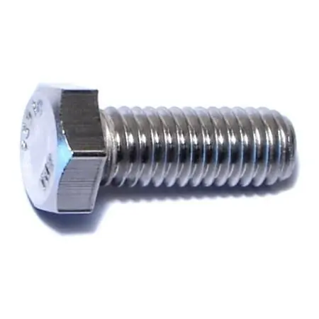3/8-16 X 1 Stainless Steel Coarse Thread Hex Cap Screws - 18-8 Grade
