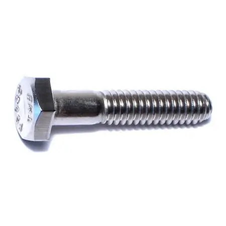 1/4-20 X 1-1/4 Stainless Steel Coarse Hex Cap Screws - 18-8 Grade
