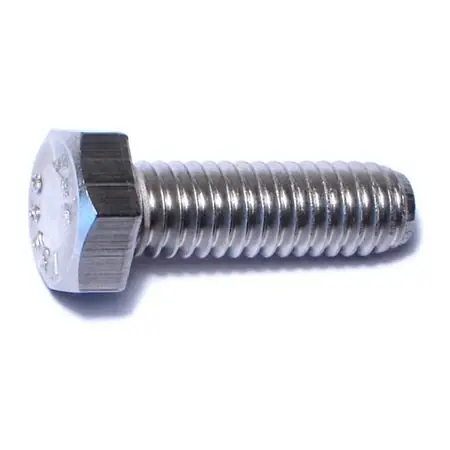 5/16-18 X 1 Stainless Steel Coarse Hex Cap Screws - 18-8 Grade