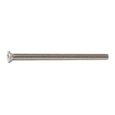 8-32 X 3 Stainless Steel Phillips Flat Head Machine Screws - 18-8 Coarse Thread