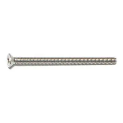 8-32 X 2-1/2 Stainless Steel Phillips Flat Head Machine Screws - 18-8 Coarse Thread