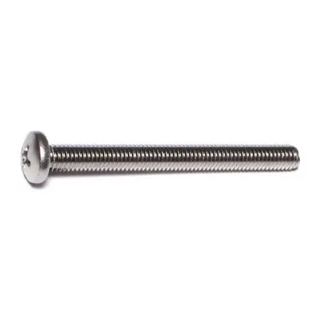 10-32 X 2 Stainless Steel Phillips Pan Head Machine Screws - 18-8 Fine Thread