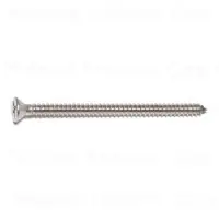 8 X 2-1/2 Inch Phillips Flat Head Stainless Steel Sheet Metal Screws 18-8