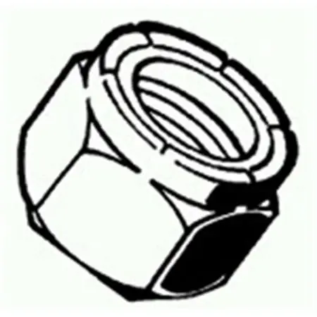 3/8-16 Stainless Steel Coarse Nylon Insert Lock Nuts - 50 Count