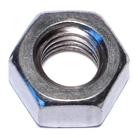 7/16-14 Stainless Steel Coarse Thread Hex Nuts - 18-8 Grade