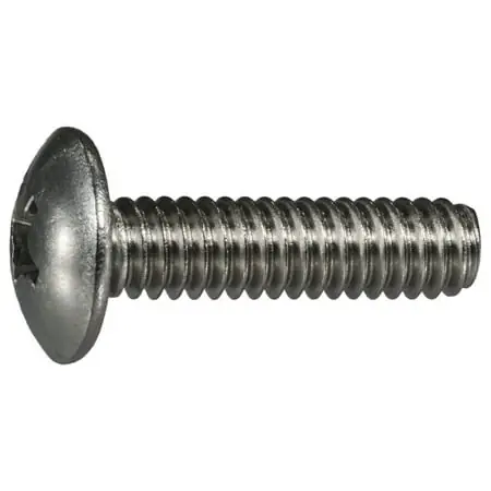 1/4-20 X 1 Stainless Steel Phillips Truss Head Machine Screws - 18-8 Coarse Thread
