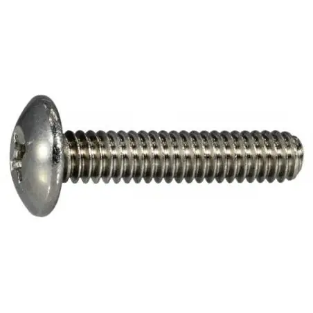 1/4-20 X 1-1/4 Stainless Steel Phillips Truss Head Machine Screws - 18-8 Coarse Thread