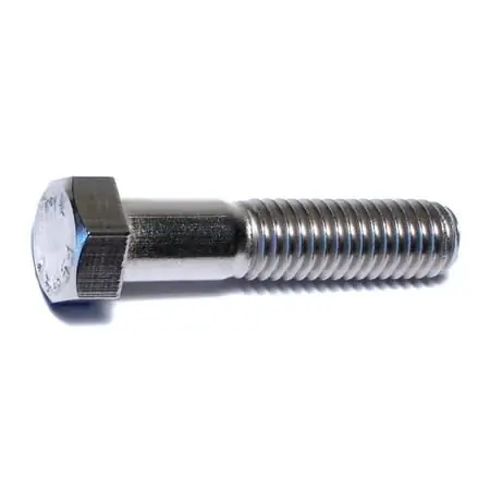 7/16-14 X 2 Stainless Steel Coarse Thread Hex Cap Screws - 18-8 Grade