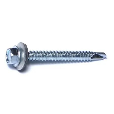 12-14 X 2 Zinc Hex Sealing Head Self-drilling Screws Sdshws-209 (100 Pcs.)