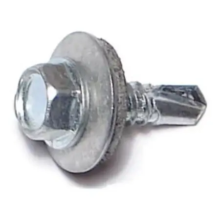 14-14 X 1-1/4 Zinc Hex Bonded Washer Head Self-drilling Screws (100 Pcs.)