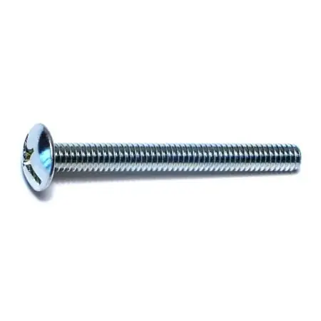 1/4-20 X 2-1/2 Zinc Plated Steel Combo Truss Head Machine Screws Msts-230