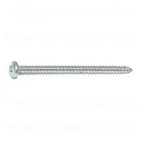 8 X 2-1/2 Zinc Plated Steel Phillips Pan Head Sheet Metal Screws