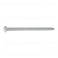 8 X 3 Zinc Plated Steel Phillips Pan Head Sheet Metal Screws - 100 Count