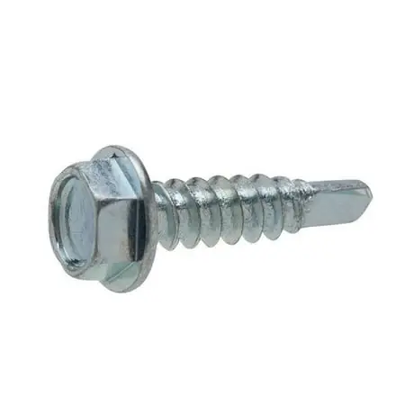 Midwest Fastener 19480004 Screw - Self-drilling Hex Head 14 X 2-1/2 - Zinc 100-pk