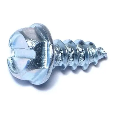  14 X 5/8 Zinc Slotted Hex Sheet Metal Screws Smshws-116 (100 Pcs)