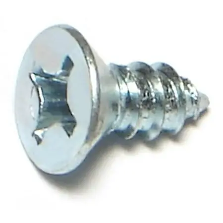 12 X 1/2 Zinc Plated Steel Phillips Flat Head Sheet Metal Screws - Smsfls-182