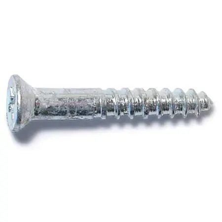 4 X 3/4 Inch Zinc Phillips Flat Head Wood Screws - Pack Of 100