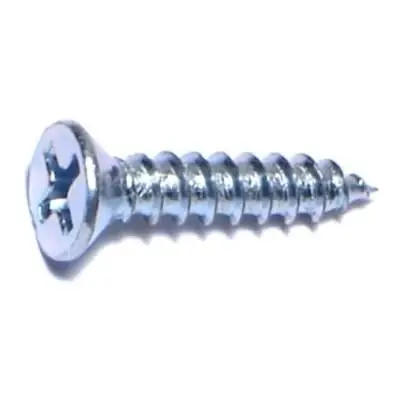 7 X 3/4 Zinc Plated Steel Phillips Flat Head Wood Screws Wsfs-155 (100 Pcs)