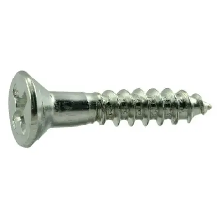 9 X 1 Zinc Plated Steel Phillips Flat Head Wood Screws Wsfs-269 (100 Pcs)