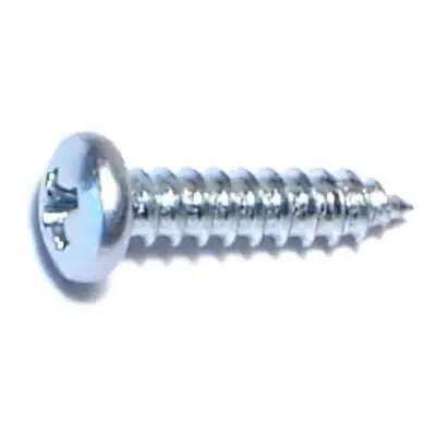 4 X 1/2 Zinc Phillips Pan Head Sheet Metal Screws Smsps-085 (100 Pcs)