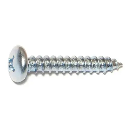 14 X 1-1/2 Zinc Plated Steel Phillips Pan Head Sheet Metal Screws - Smsps-589