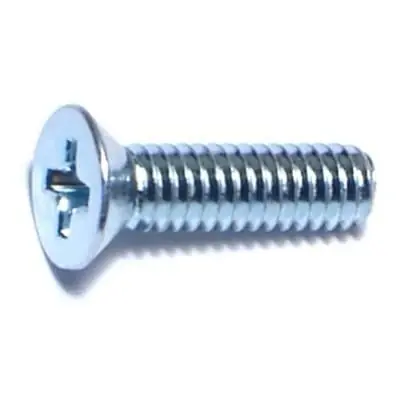 8-32 X 5/8 Zinc Phillips Flat Head Machine Screws Mscfs-204 (100 Pcs.)