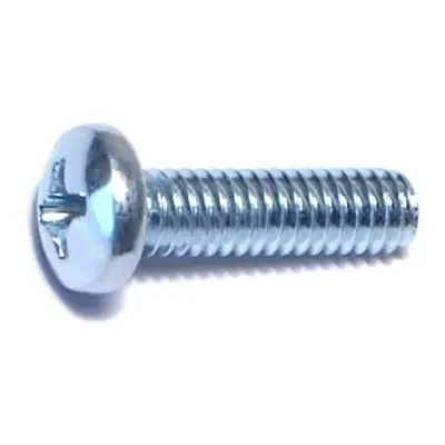 8-32 X 5/8 Zinc Phillips Pan Head Machine Screws Mscps-142 (100 Pcs.)